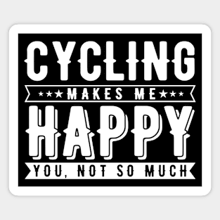 Cycling Happy Magnet